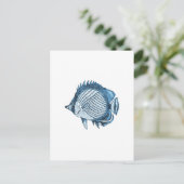 Zee blauw van de kustkust van de zee briefkaart (Staand voorkant)