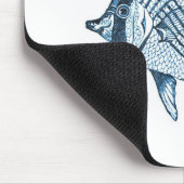 Zee blauw van de kustkust van de zee muismat (Hoek)