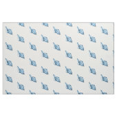 Zee blauw van het zeestrand van de schelpdieren stof (Fat Quarter)