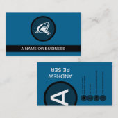 zee blauwe bubbel visitekaartje (Voorkant / Achterkant)