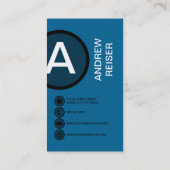 zee blauwe bubbel visitekaartje (Achterkant)