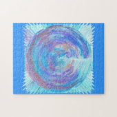 Zee Blauwe Curls Legpuzzel (Horizontaal)