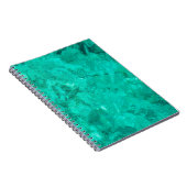 Zee blauwe golflengte vloeibare achtergrond notitieboek (Rechterzijde)