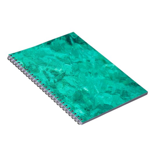 Zee blauwe golflengte vloeibare achtergrond notitieboek (Rechterzijde)