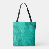 Zee blauwe golflengte vloeibare achtergrond tote bag (Achterkant)