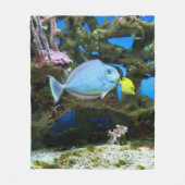 Zee Blauwe Vis Fleece Deken (Voorkant)