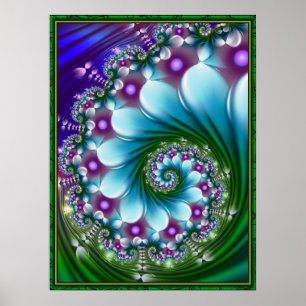 Zee Bloem Spiraal Poster