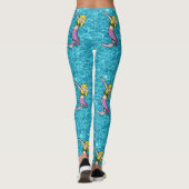 zee blonde buikzeemeermin leggings (Achterkant)