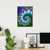 Zee Blossom Spiral Poster (Thuiskantoor)
