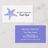 Zee Blue Beach Starfish, Reizen & Toerisme Zakelij Visitekaartje (Voorkant / Achterkant)