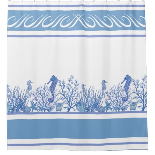 Zee Blue Design Douchegordijn (Voorkant)
