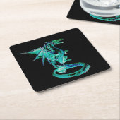 Zee Blue Dragon Onderzetter (Schuin)