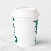 Zee Blue Dragon Papieren Bekers (Links)