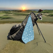 Zee Blue Golf Stick Ball Golfhanddoek