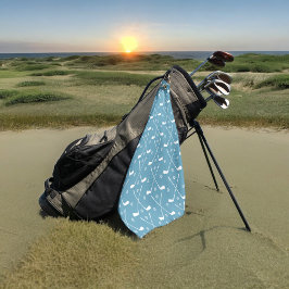 Zee Blue Golf Stick Ball Golfhanddoek