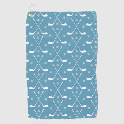 Zee Blue Golf Stick Ball Golfhanddoek (Voorkant)