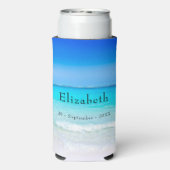 Zee Blue Momento Modern Seltzer Blikjeskoeler (Seltzer Achterkant)