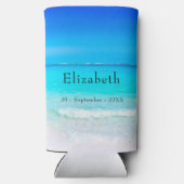 Zee Blue Momento Modern Seltzer Blikjeskoeler (Achterkant)