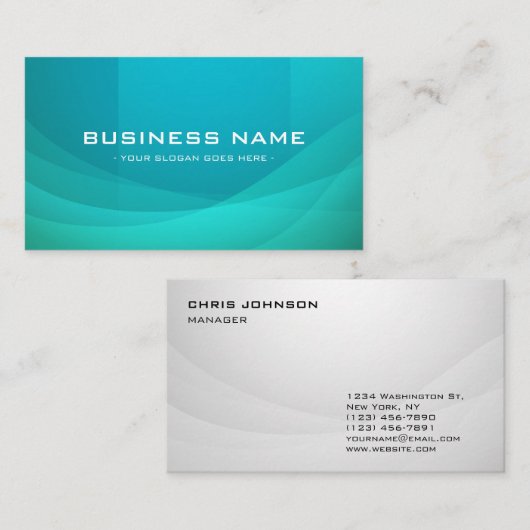 Zee Blue Professional Visitekaartje (Voorkant / Achterkant)