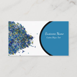 Zee Blue Seed Bead Pile Custom Visitekaartje