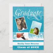 Zee Blue Senior Afbeelding Class of Aankondiging (Voorkant)