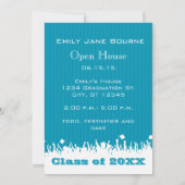 Zee Blue Senior Afbeelding Class of Aankondiging (Achterkant)