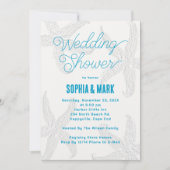 Zee Blue Starfish Couples Wedding Verloving Kaart (Voorkant)