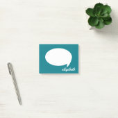 Zee Blue Talk Bubble Persoonlijke naam Post-it® Notes (Kantoor)