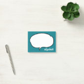 Zee Blue Talk Bubble Persoonlijke naam Post-it® Notes (Kantoor)