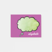 Zee Blue Talk Bubble Persoonlijke naam Post-it® Notes (Voorkant)