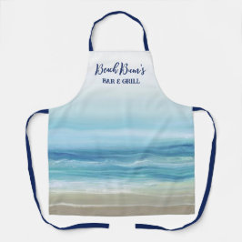 Zee Blue Waterverf Ocean Waves Coastal Schort