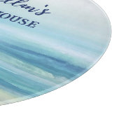 Zee Blue Waterverf Ocean Waves Kuststrand Snijplank (Hoek)