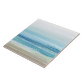 Zee Blue Waterverf Ocean Waves Kuststrand Tegeltje (Zijkant)