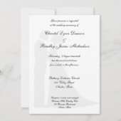 Zee Blue Wedding Couple Wedding Invitation Kaart (Achterkant)