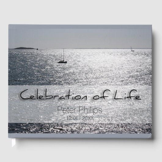 Zee Boat Celebration of Life Uitvaart Gastenboek (Voorkant)