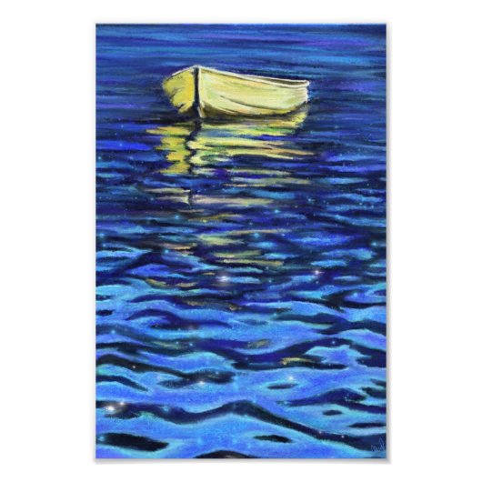 Zee Boot foto afdrukken (Voorkant)