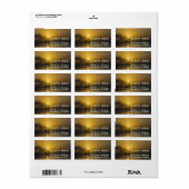 Zee,Boot,Zonsondergang Etiket (Full Sheet)