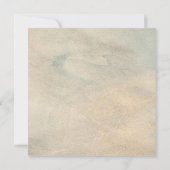 Zee Breeze Bruiloft Save the Date Kaart (Achterkant)