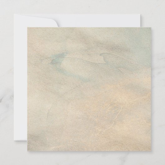 Zee Breeze Bruiloft Save the Date Kaart (Achterkant)