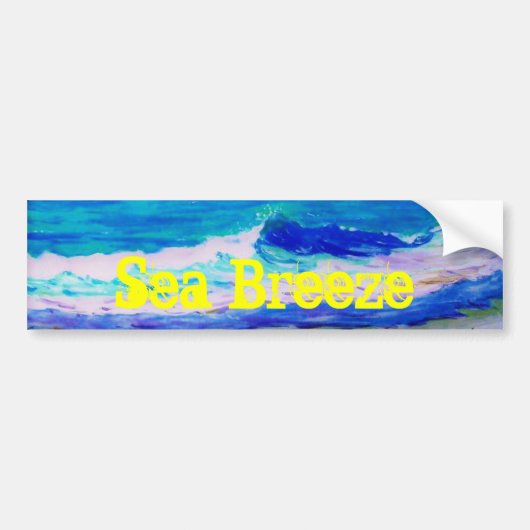 Zee Breeze Bumpersticker (Voorkant)