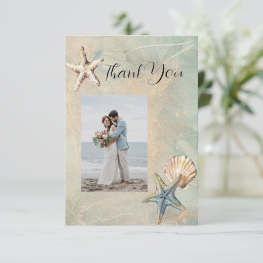 Zee Breeze Flat Dank u kaart (Staand voorkant)