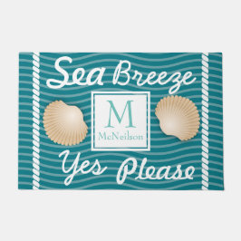 Zee Breeze Ja Sekhells aangepast Deurmat