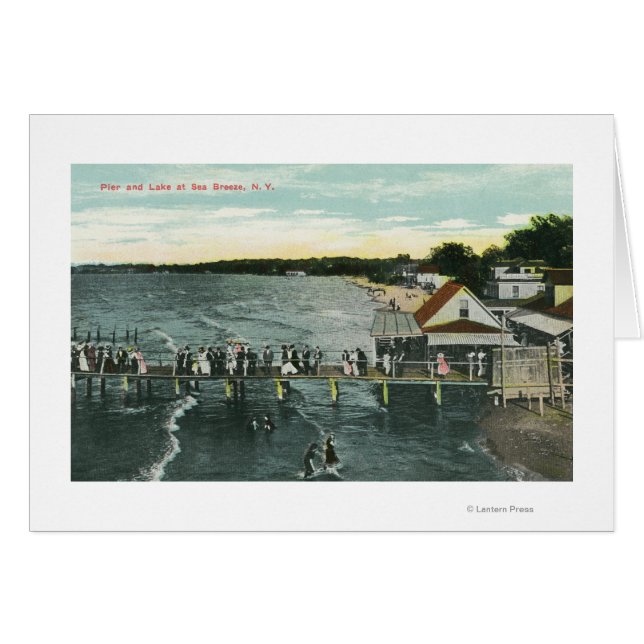 Zee Breeze Pier en Lake Scene (Voorkant Horizontaal)
