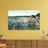 Zee Breeze Pier en Lake Scene Canvas Afdruk (Insitu (Woonkamer))