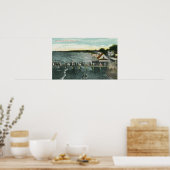 Zee Breeze Pier en Lake Scene Poster (Keuken)