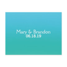 Zee Breeze Waterverf bruiloft RSVP