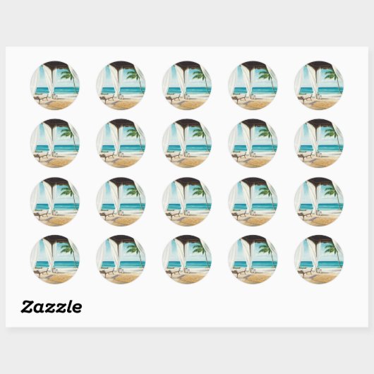 zee bries ronde sticker (Vel)