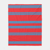 Zee Bries Strepen Fleece Deken (Voorkant)