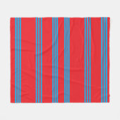 Zee Bries Strepen Fleece Deken (Voorkant (Horizontaal))