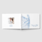 Zee Bright New Jersey Kaart Elegant Wedding Gastenboek (Volledig)